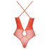 Cottelli - Kanten Body met Kruisbanden (rood) - L/XL