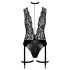Noir Libido - Lichaam met Kousenband (zwart) - M