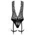 Noir Libido - Lichaam met Kousenband (zwart) - M