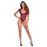 Cottelli - body met kant en parels - rood - M