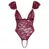 Cottelli - kanten body met kralen (rood) - L
