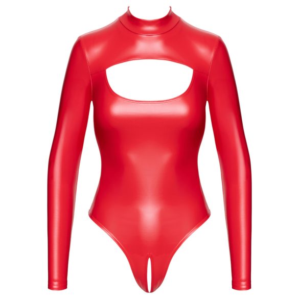 Noir - body - glanzend effect - rood - M