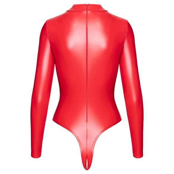 Noir - body - glanzend effect - rood - M