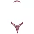 Noir Kink Royal - damesbody - transparant - rood
