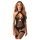 Obsessive Dominna - dames body - transparant glanzend - zwart