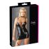 Cottelli - Glanzend jurk met veters (zwart)
