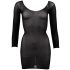 NO:XQSE - Lange mouwen, doorschijnende catsuit - zwart (S-L)