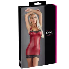 Cottelli - glanzende minijurk (rood) - M