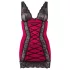 Cottelli - jurk met vetersluiting - rood - exclusief design - M