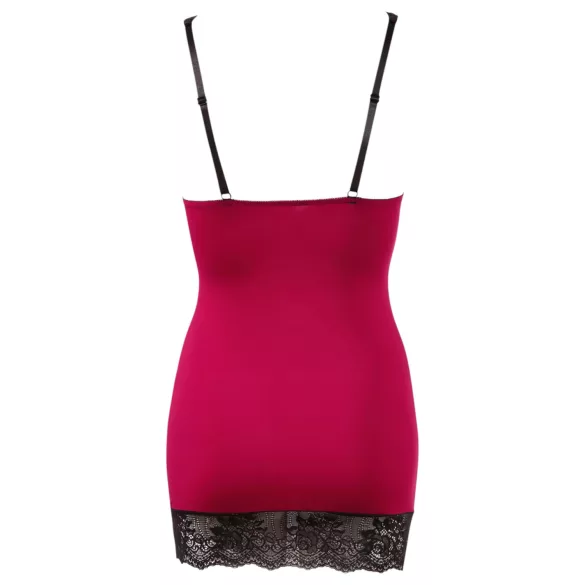 Cottelli - jurk met vetersluiting - rood - exclusief design - M