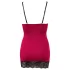 Cottelli - jurk met vetersluiting - rood - exclusief design - XL