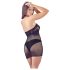 Mandy Mystery - netjurk met nekband en string (zwart)