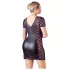 Cottelli Plus Size - babydoll met strik en kant - zwart - 2XL