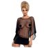 Obsessive Punker - doorzichtige minijurk en string (zwart) - L/XL