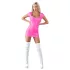 Cottelli Party - mini jurk - glanzend, korte mouw - roze - M