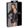 Cottelli Bondage - Jurk met glanseffect - Inclusief boeien - Zwart - M