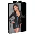 Cottelli Bondage - Jurk met glanseffect - Inclusief boeien - Zwart - M