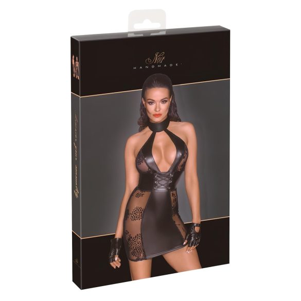 Noir - Vetersluiting Minijurk (Zwart) - L
