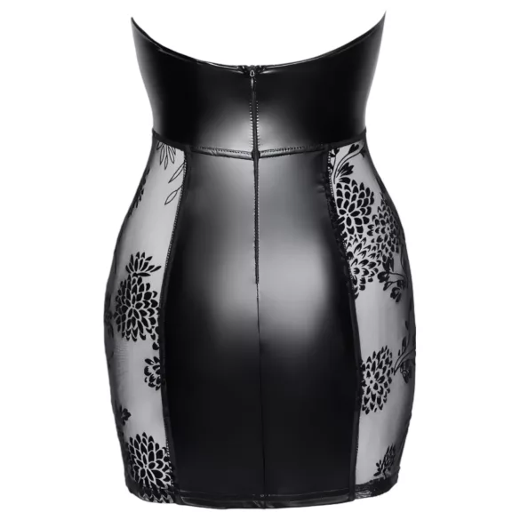 Noir - veters mini-jurk (zwart) - L