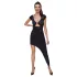 Cottelli Party - asymmetrische jurk met ring - zwart
