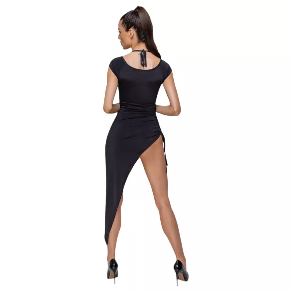 Cottelli Party - asymmetrische jurk met ring - zwart