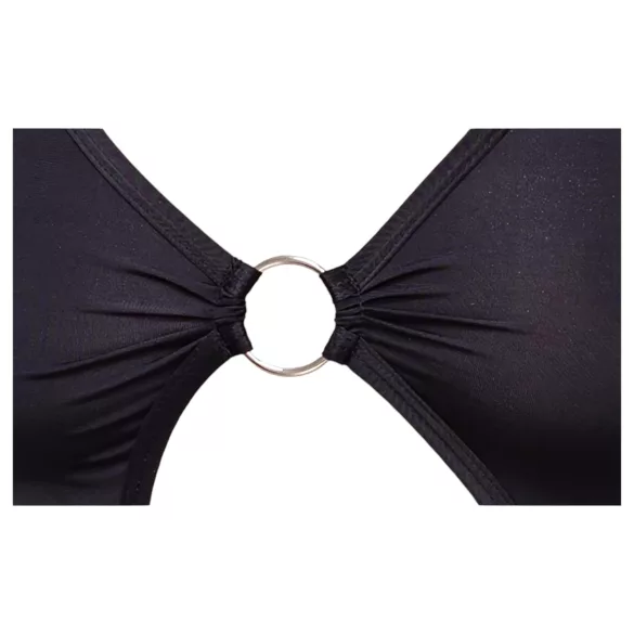 Cottelli Party - asymmetrische jurk met ring - zwart