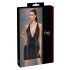 Cottelli Party - Zwart jurk met slangenprint - M