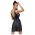 Cottelli Party - Zwart jurk met slangenprint - M