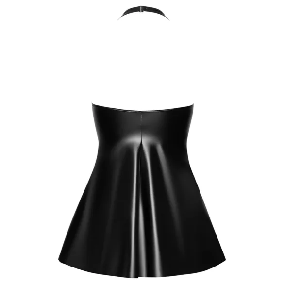Noir - minijurk met slangenprint - zwart