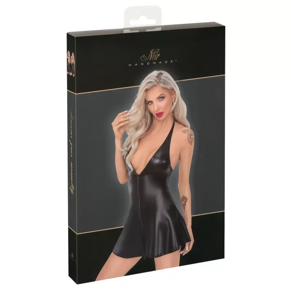 Noir - minijurk met slangenprint - zwart - XL