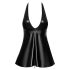 Noir - Mini jurk met slangenprint (zwart) - XL
