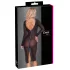 Cottelli Party - transparante jurk - met ritssluiting - zwart