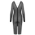 Cottelli Party - transparante jurk - met ritssluiting - zwart
