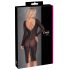 Cottelli Party - doorzichtige jurk met rits (zwart) - M