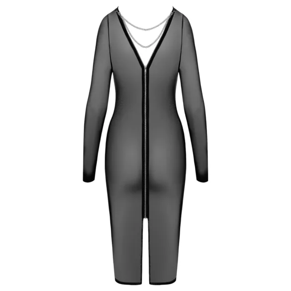 Cottelli Party - transparante jurk - met ritssluiting - zwart - M