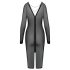 Cottelli Party - doorzichtige jurk met rits (zwart) - M
