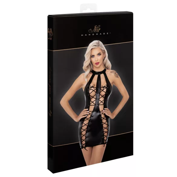 Noir - speciale veter minijurk (zwart)