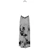 Noir - volledig doorschijnende bloemen maxijurk (zwart) - XL