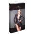 Noir - Open voorkant lange mouwen minijurk (zwart) - M