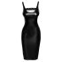 Noir - gesneden lederlook jurk (zwart)