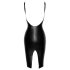 Noir - gesneden lederlook jurk (zwart)