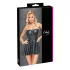 Cottelli - glanzende minijurk - geplooide rok - zwart - M