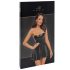 Noir Libido - mat zwarte mini jurk - M