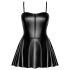 Noir Libido - mat zwarte mini jurk - M