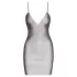 Cottelli Party - sexy minijurk met kettinkjes-effect (zwart) - S/M