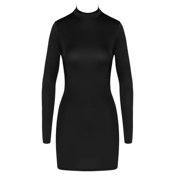 Cottelli - minijurk met open rug - kettingdetail - zwart