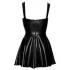 Noir - Mini-jurk met vetersluiting vooraan (zwart)