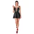 Noir - Mini-jurk met vetersluiting vooraan (zwart) - M