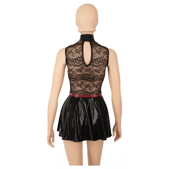 Cottelli - korsetmodel kanten minijurk (zwart) - M