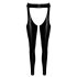Noir - glanzende openkousen - chaps stijl - zwart - M
